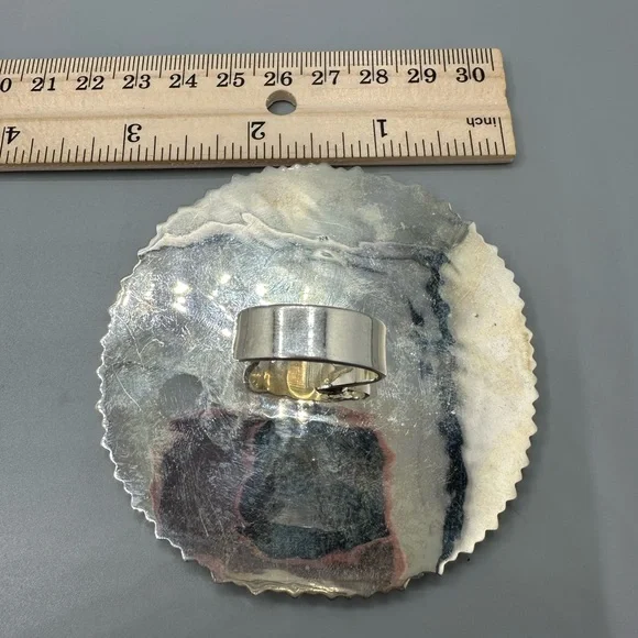 ‼️ MASSIVE ‼️ CZ Blue Opal Dice 🎲 Sterling Silver 925 Handmade Ring Southwestern - Picture 13 of 13